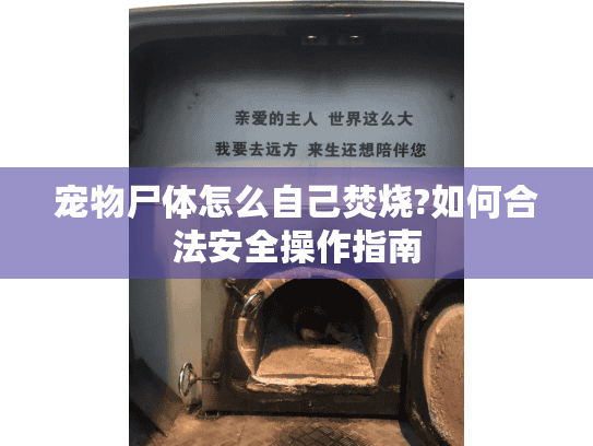 宠物尸体怎么自己焚烧?如何合法安全操作指南