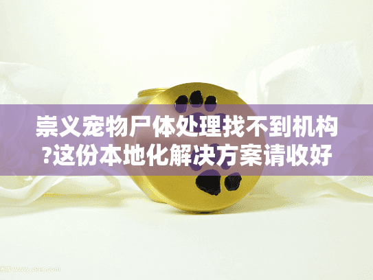 崇义宠物尸体处理找不到机构?这份本地化解决方案请收好