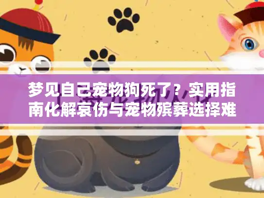 梦见自己宠物狗死了？实用指南化解哀伤与宠物殡葬选择难题