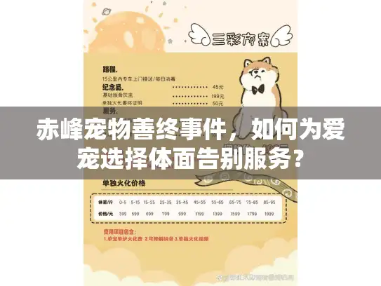 赤峰宠物善终事件，如何为爱宠选择体面告别服务？