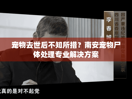 宠物去世后不知所措?南安宠物尸体处理专业解决方案 宠物去世后不知所措?南安宠物尸体处理专业解决方案