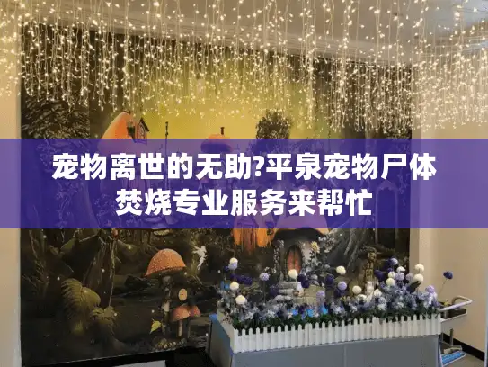 宠物离世的无助?平泉宠物尸体焚烧专业服务来帮忙