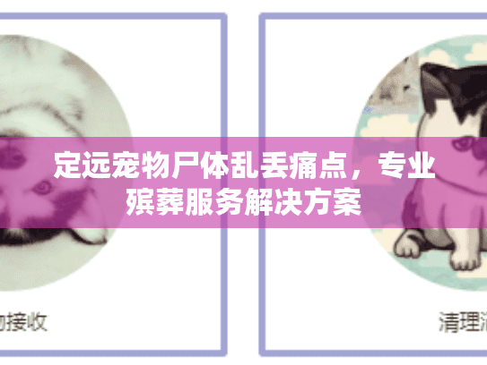 定远宠物尸体乱丢痛点，专业殡葬服务解决方案