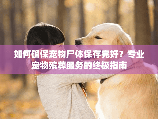 如何确保宠物尸体保存完好？专业宠物殡葬服务的终极指南