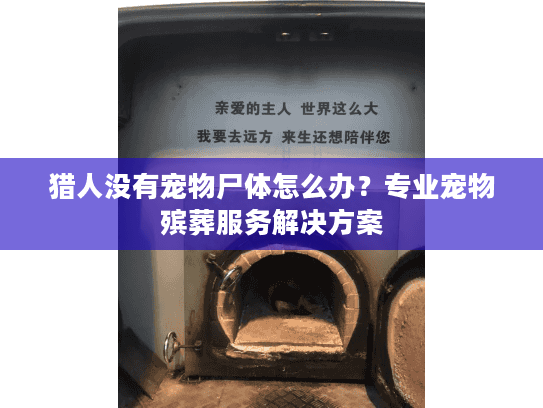 猎人没有宠物尸体怎么办？专业宠物殡葬服务解决方案