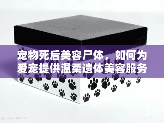 宠物死后美容尸体，如何为爱宠提供温柔遗体美容服务