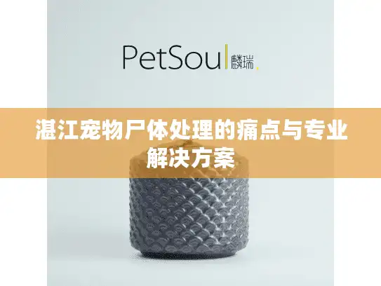 湛江宠物尸体处理的痛点与专业解决方案