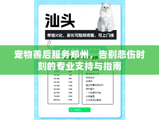 宠物善后服务郑州，告别悲伤时刻的专业支持与指南
