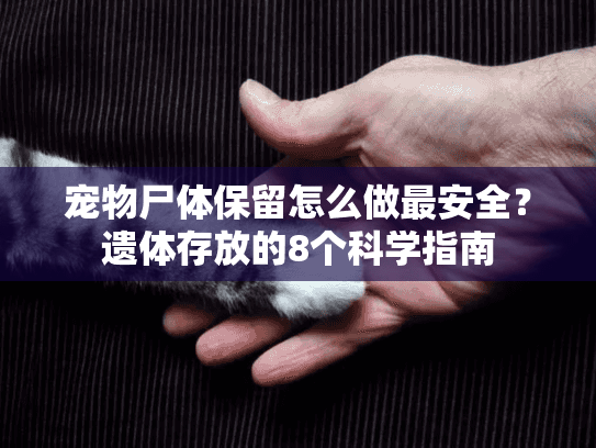 宠物尸体保留怎么做最安全？遗体存放的8个科学指南