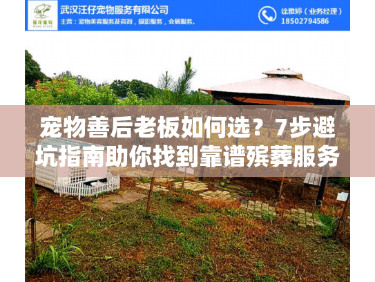 宠物善后老板如何选？7步避坑指南助你找到靠谱殡葬服务