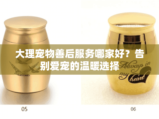 大理宠物善后服务哪家好?告别爱宠的温暖选择 大理宠物善后服务哪家好?告别爱宠的温暖选择