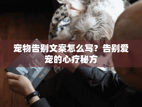 宠物告别文案怎么写？告别爱宠的心疗秘方