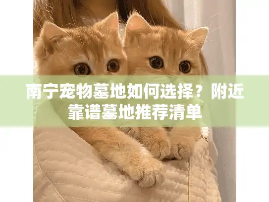 南宁宠物墓地如何选择？附近靠谱墓地推荐清单