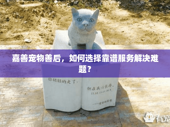 嘉善宠物善后，如何选择靠谱服务解决难题？