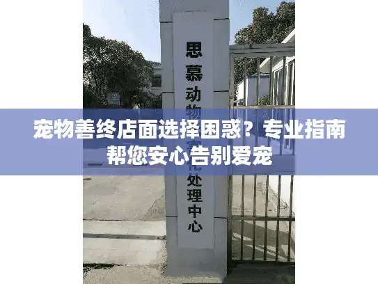 宠物善终店面选择困惑?专业指南帮您安心告别爱宠 宠物善终店面选择困惑?专业指南帮您安心告别爱宠