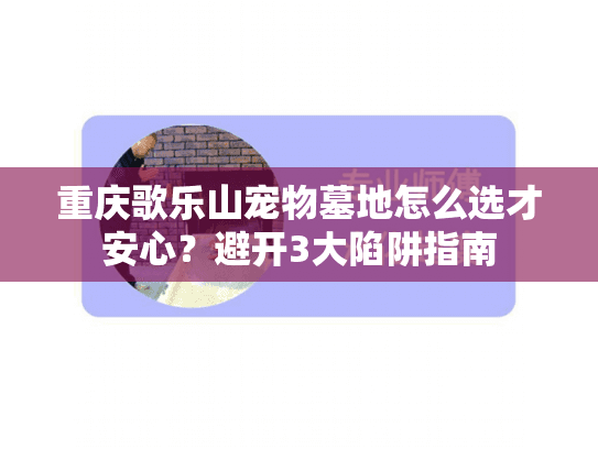 重庆歌乐山宠物墓地怎么选才安心？避开3大陷阱指南