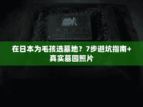 在日本为毛孩选墓地？7步避坑指南+真实墓园照片