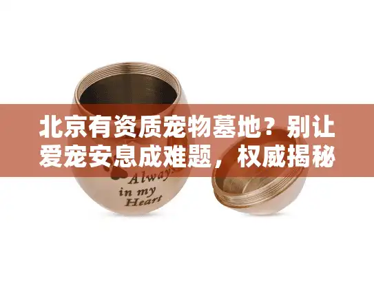 北京有资质宠物墓地？别让爱宠安息成难题，权威揭秘挑选秘诀