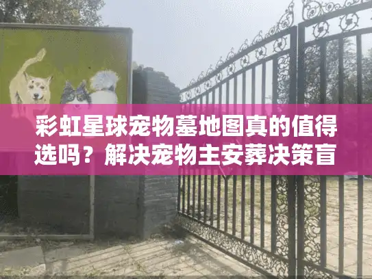 彩虹星球宠物墓地图真的值得选吗？解决宠物主安葬决策盲点