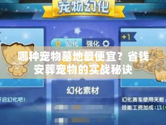 哪种宠物墓地最便宜？省钱安葬宠物的实战秘诀