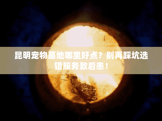 昆明宠物墓地哪里好点?别再踩坑选错服务致后患! 昆明宠物墓地哪里好点?别再踩坑选错服务致后患!