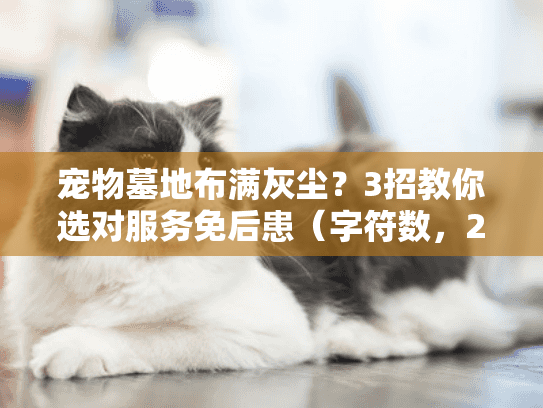 宠物墓地布满灰尘？3招教你选对服务免后患（字符数，28）