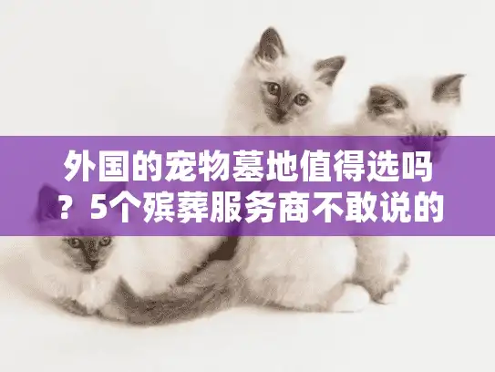 外国的宠物墓地值得选吗?5个殡葬服务商不敢说的海外真相 外国的宠物墓地值得选吗?5个殡葬服务商不敢说的海外真相