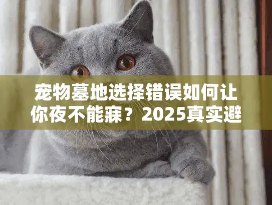 宠物墓地选择错误如何让你夜不能寐？2025真实避坑策略