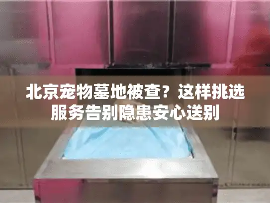 北京宠物墓地被查?这样挑选服务告别隐患安心送别 北京宠物墓地被查?这样挑选服务告别隐患安心送别