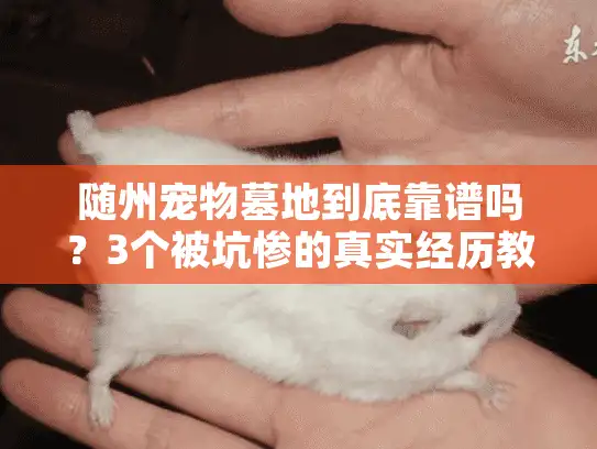 随州宠物墓地到底靠谱吗?3个被坑惨的真实经历教你避雷 随州宠物墓地到底靠谱吗?3个被坑惨的真实经历教你避雷