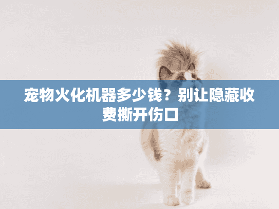 宠物火化机器多少钱？别让隐藏收费撕开伤口