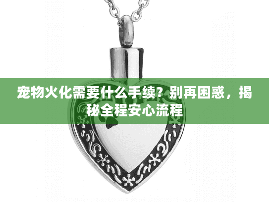 宠物火化需要什么手续？别再困惑，揭秘全程安心流程