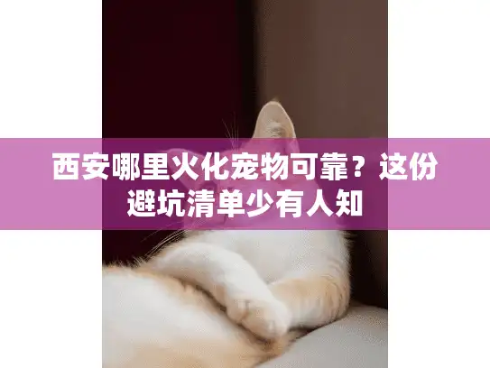 西安哪里火化宠物可靠?这份避坑清单少有人知 西安哪里火化宠物可靠?这份避坑清单少有人知