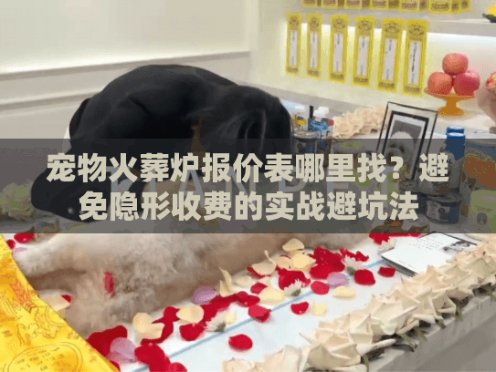 宠物火葬炉报价表哪里找？避免隐形收费的实战避坑法