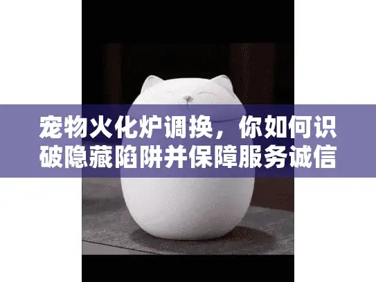 宠物火化炉调换，你如何识破隐藏陷阱并保障服务诚信？