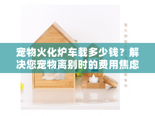 宠物火化炉车载多少钱？解决您宠物离别时的费用焦虑