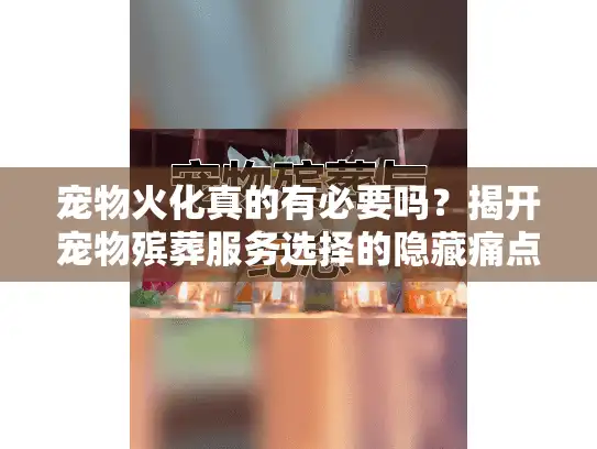 宠物火化真的有必要吗?揭开宠物殡葬服务选择的隐藏痛点和实用对策 宠物火化真的有必要吗?揭开宠物殡葬服务选择的隐藏痛点和实用对策