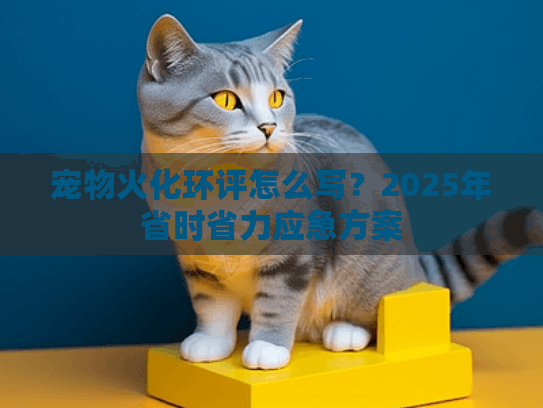 宠物火化环评怎么写?2025年省时省力应急方案 宠物火化环评怎么写?2025年省时省力应急方案