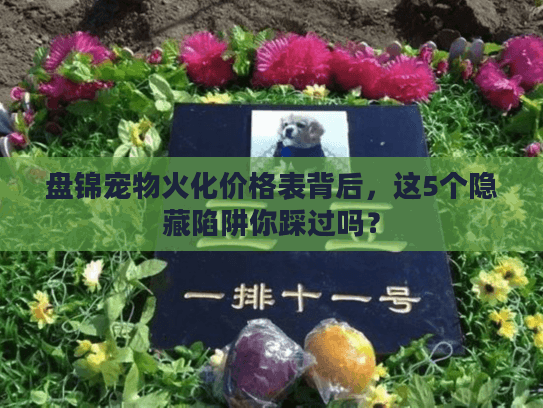 盘锦宠物火化价格表背后，这5个隐藏陷阱你踩过吗？