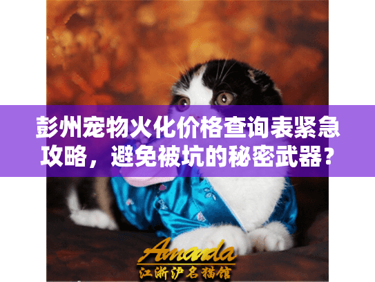 彭州宠物火化价格查询表紧急攻略，避免被坑的秘密武器？