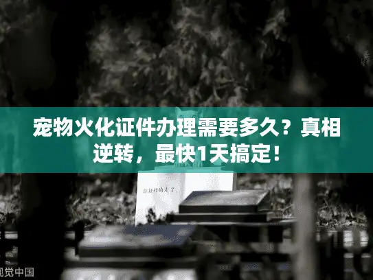 宠物火化证件办理需要多久？真相逆转，最快1天搞定！