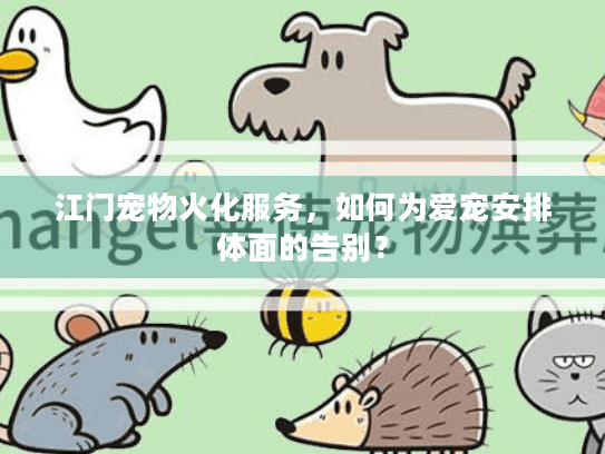 江门宠物火化服务，如何为爱宠安排体面的告别？
