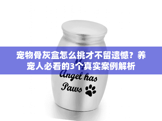 宠物骨灰盒怎么挑才不留遗憾？养宠人必看的3个真实案例解析
