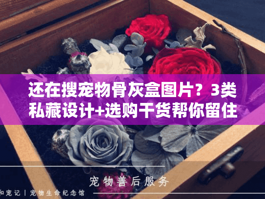 还在搜宠物骨灰盒图片？3类私藏设计+选购干货帮你留住毛孩子的温度