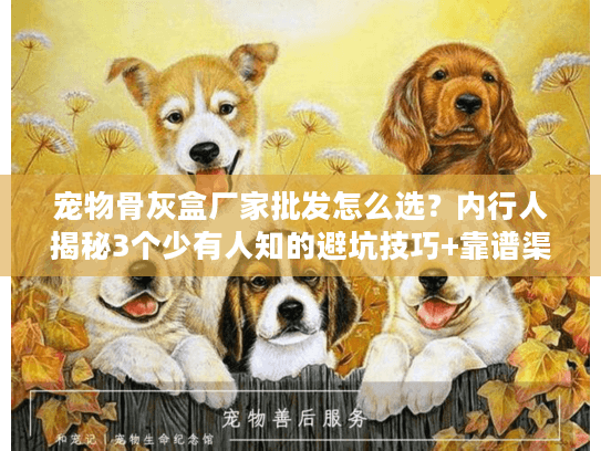 宠物骨灰盒厂家批发怎么选？内行人揭秘3个少有人知的避坑技巧+靠谱渠道