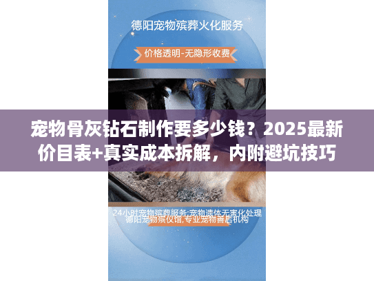 宠物骨灰钻石制作要多少钱？2025最新价目表+真实成本拆解，内附避坑技巧