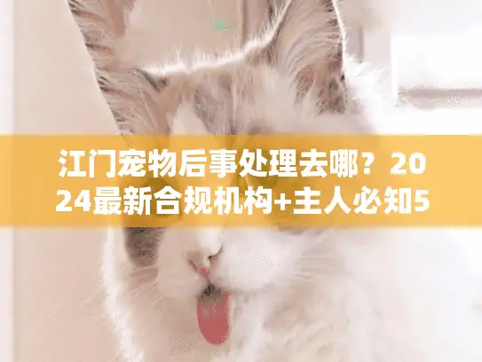 江门宠物后事处理去哪?2024最新合规机构+主人必知5个细节 江门宠物后事处理去哪?2024最新合规机构+主人必知5个细节