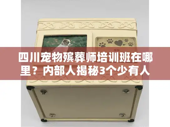 四川宠物殡葬师培训班在哪里？内部人揭秘3个少有人知的靠谱渠道