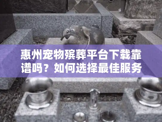 惠州宠物殡葬平台下载靠谱吗？如何选择最佳服务？