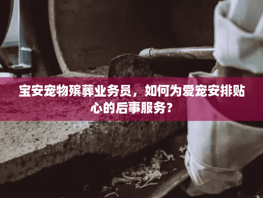 宝安宠物殡葬业务员,如何为爱宠安排贴心的后事服务? 宝安宠物殡葬业务员,如何为爱宠安排贴心的后事服务?